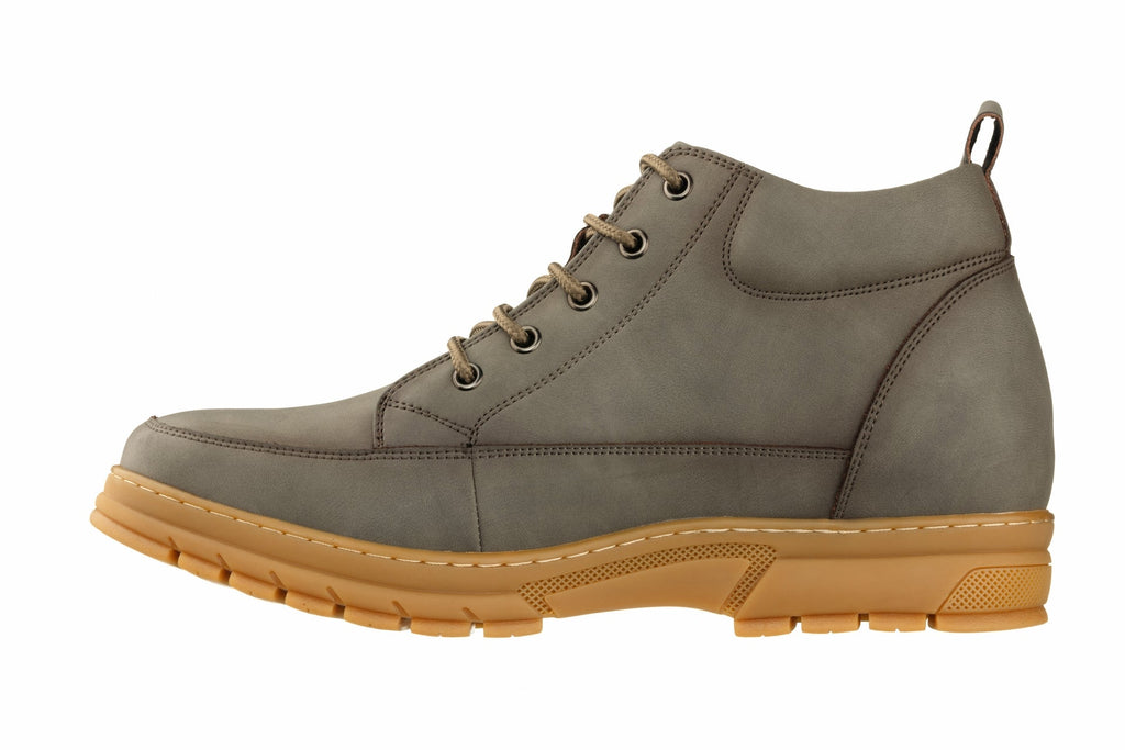 TOTO - K11551 - 2.8 Inches Taller (Grey) - Casual Hiker Boots - WonderingCloth