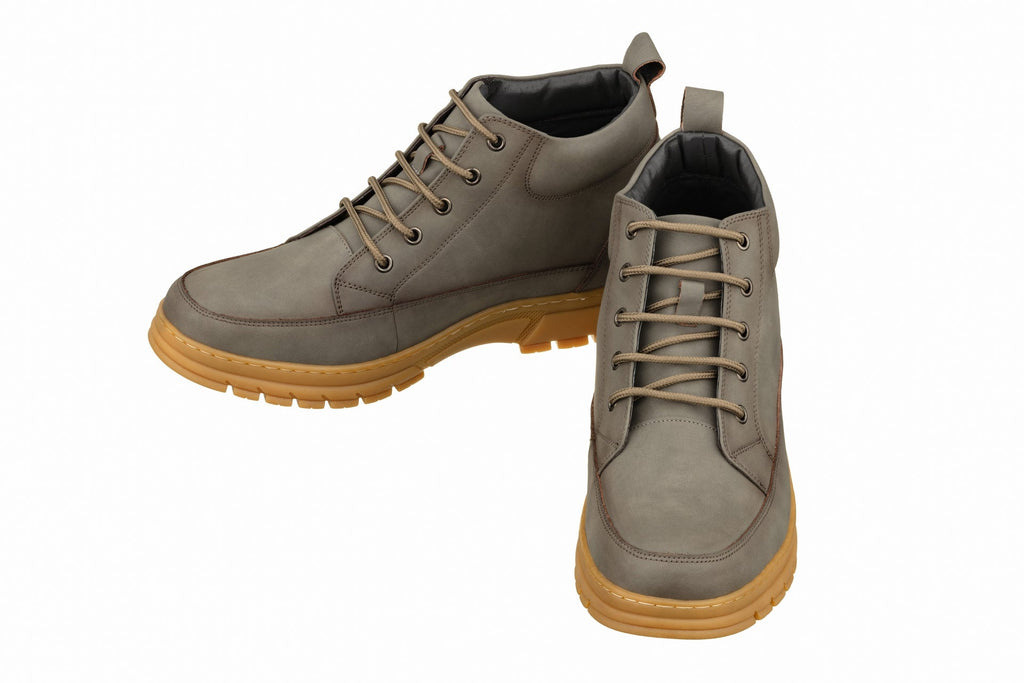 TOTO - K11551 - 2.8 Inches Taller (Grey) - Casual Hiker Boots - WonderingCloth