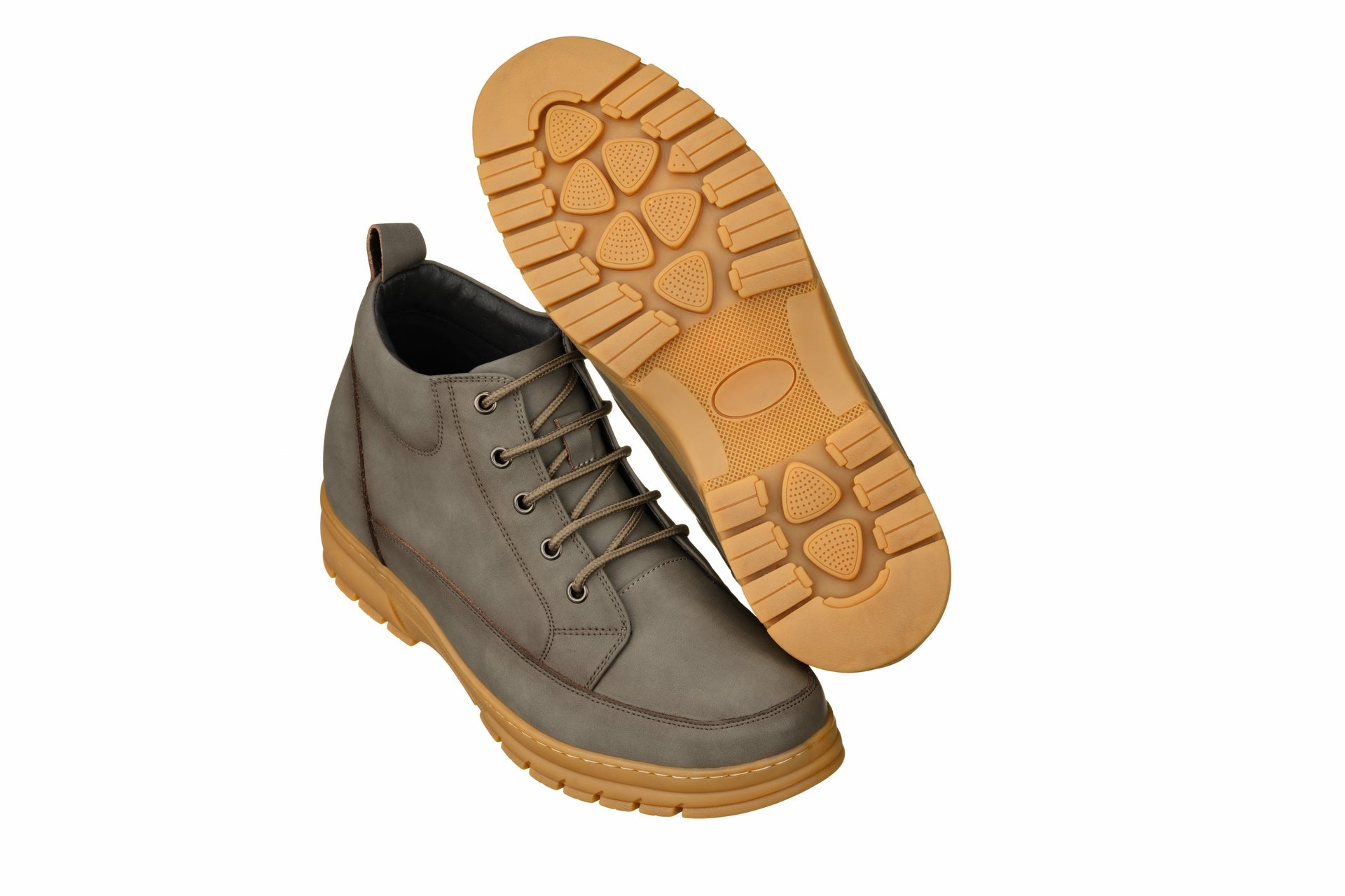 TOTO - K11551 - 2.8 Inches Taller (Grey) - Casual Hiker Boots - WonderingCloth