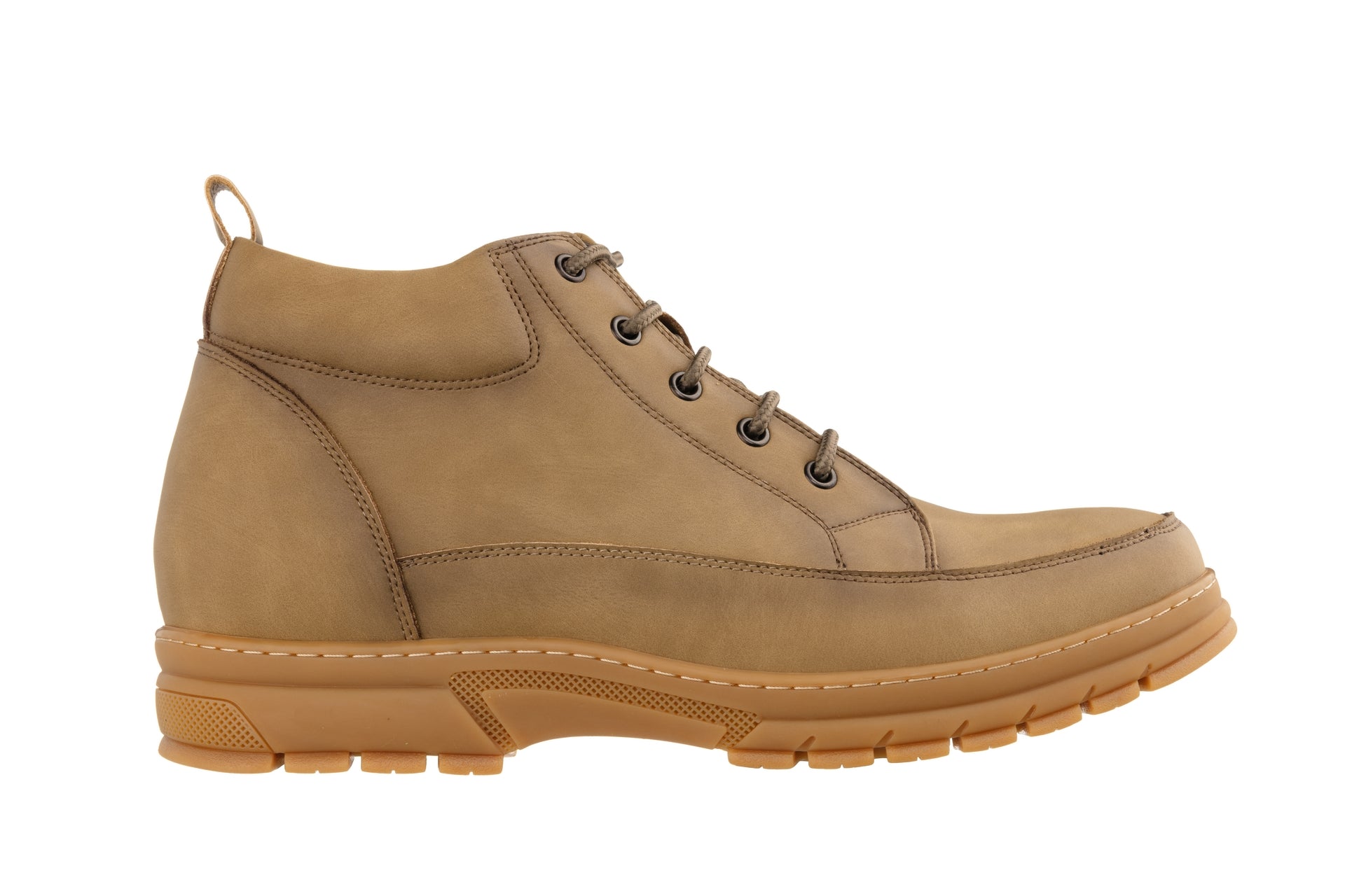 TOTO - K11552 - 2.8 Inches Taller (Khaki) - Casual Hiker Boots - WonderingCloth