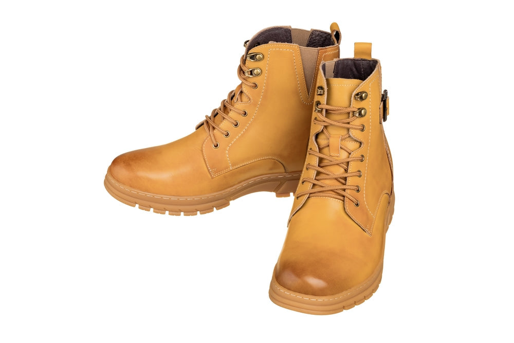 TOTO - K16207 - 2.8 Inches Taller (Tan Brown) - High Top Boots - WonderingCloth