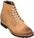 CALTO - K24403 - 3 Inches Taller (Brown) - Casual Zipper Boots - WonderingCloth