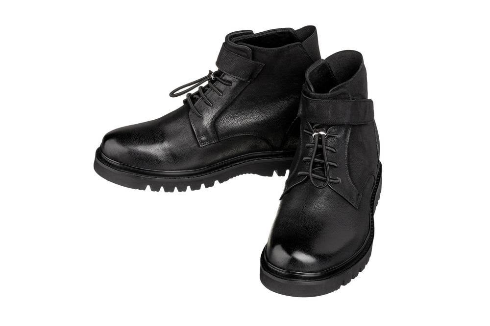 CALTO - K83114 - 3.2 Inches Taller (Black) - Casual Boots - WonderingCloth