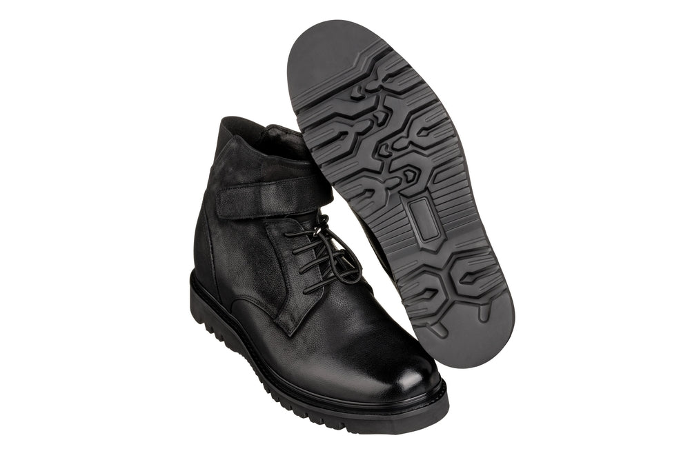 CALTO - K83114 - 3.2 Inches Taller (Black) - Casual Boots - WonderingCloth