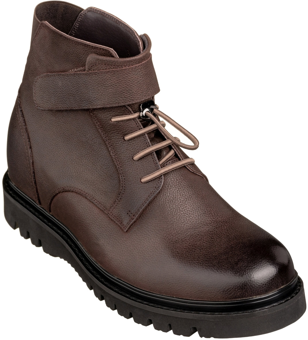 CALTO - K83115 - 3.2 Inches Taller (Dark Brown) - Casual Boots - WonderingCloth