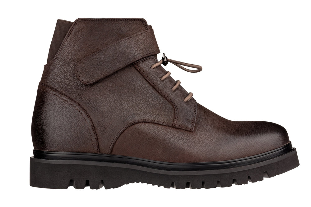CALTO - K83115 - 3.2 Inches Taller (Dark Brown) - Casual Boots - WonderingCloth