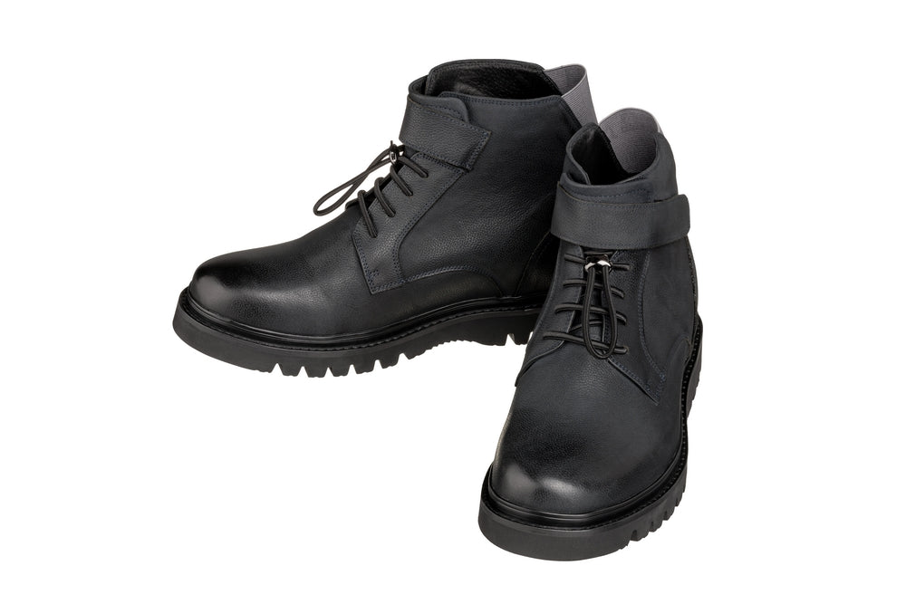 CALTO - K83116 - 3.2 Inches Taller (Dark Blue) - Casual Boots - WonderingCloth