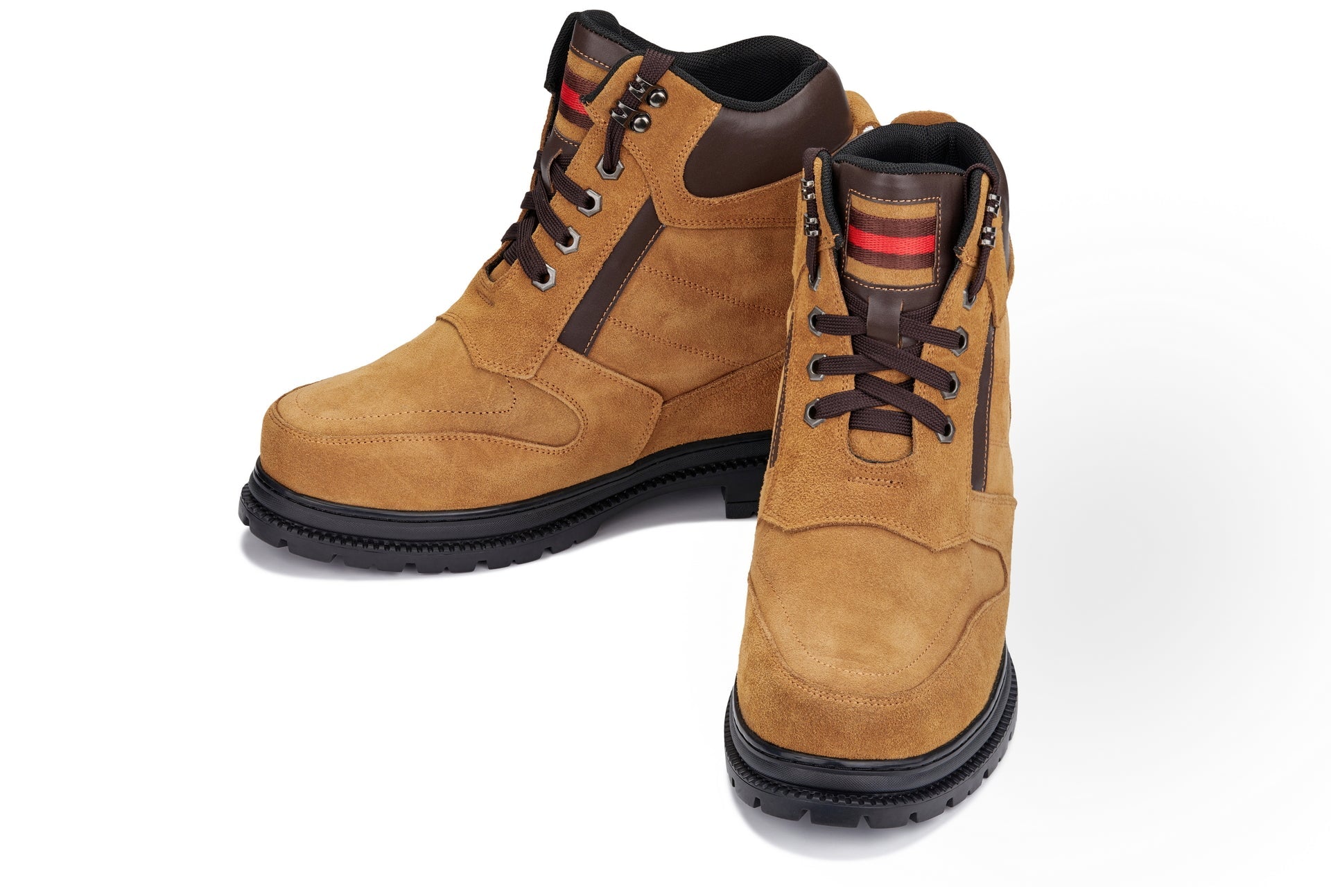 CALDEN 5.2-Inch Taller Brown Nubuck Elevator Boots K881803 - WonderingCloth