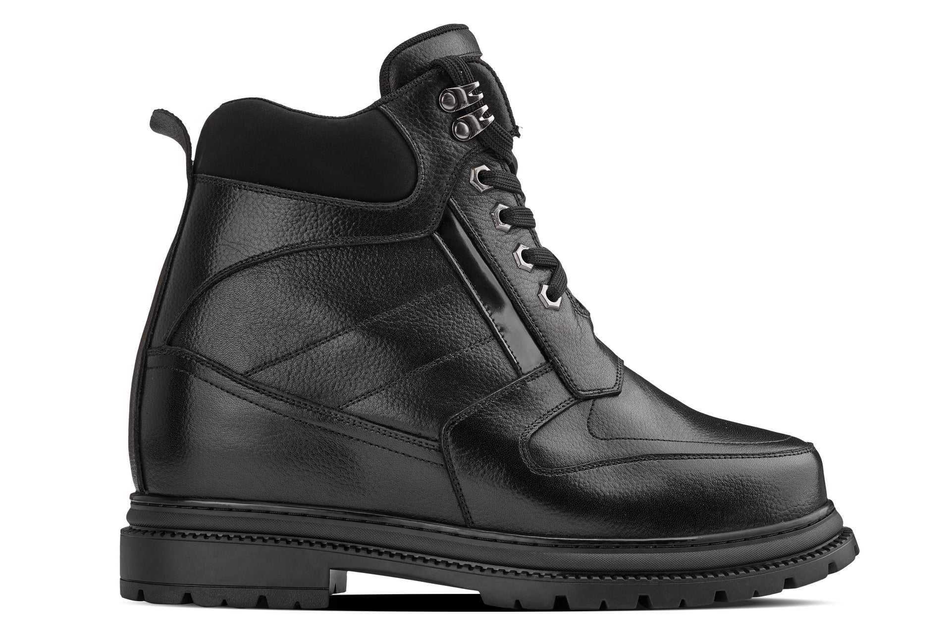 CALDEN Black 5.2" Taller Men's Elevator Boots K881805 - WonderingCloth