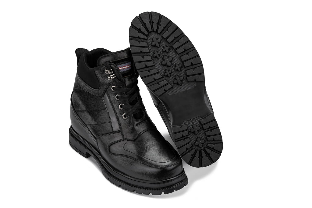 CALDEN Black 5.2" Taller Men's Elevator Boots K881805 - WonderingCloth