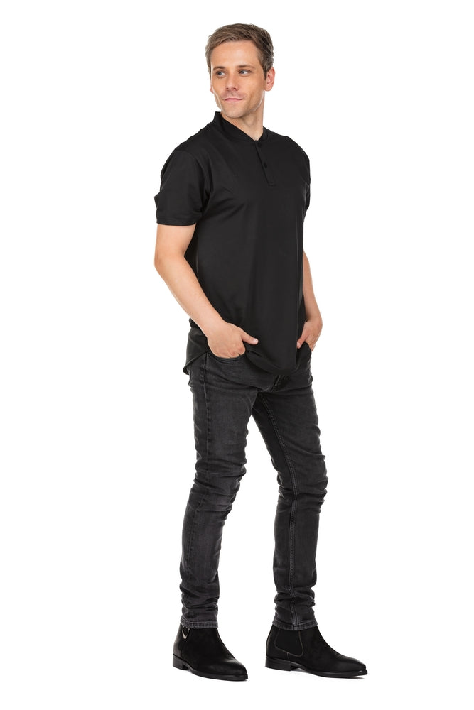 TOTO - K92081 - 3 Inches Taller (Nubuck Black) - Chelsea Ankle Boots - WonderingCloth