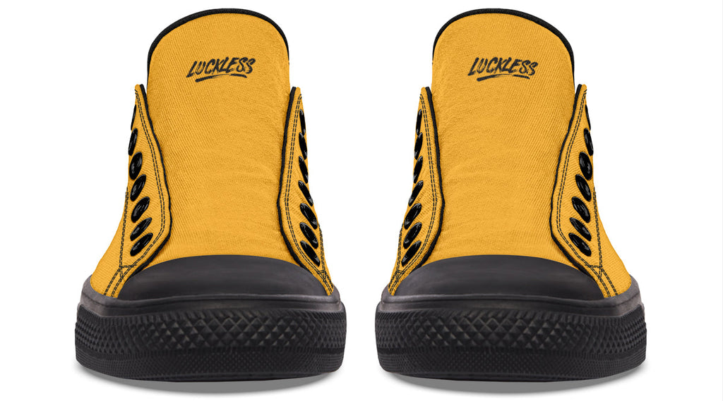 Sunflower And Skulls Yellow Low Tops