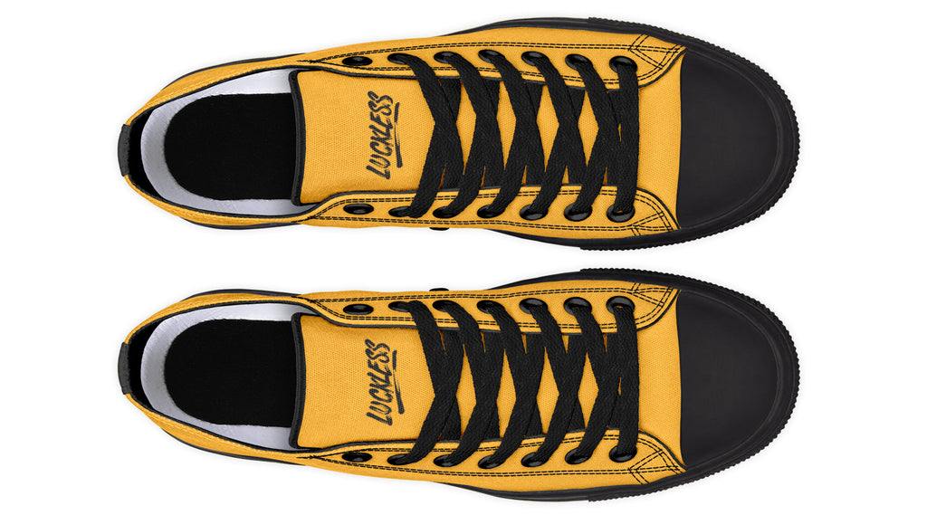 Sunflower And Skulls Yellow Low Tops