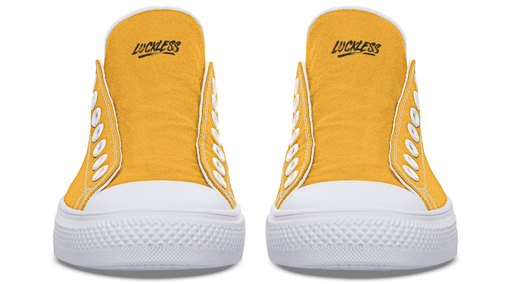 Sunflower And Skulls Yellow Low Tops