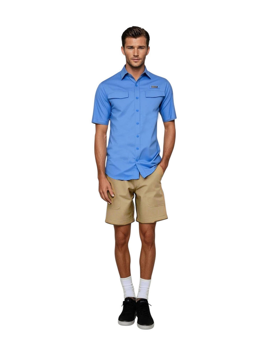 Men's Coastline S/S UV Vented Fishing Shirt - WonderingCloth