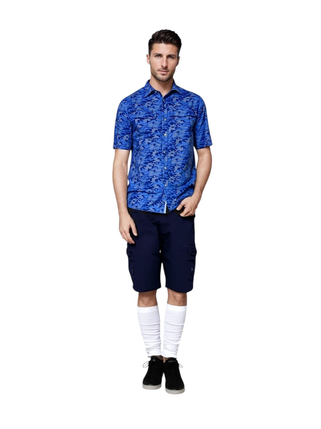 Men's Dot Camo UV Vented Fishing Shirt - WonderingCloth