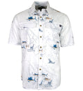 Men's Marine Charts UV Vented Fishing Shirt - WonderingCloth