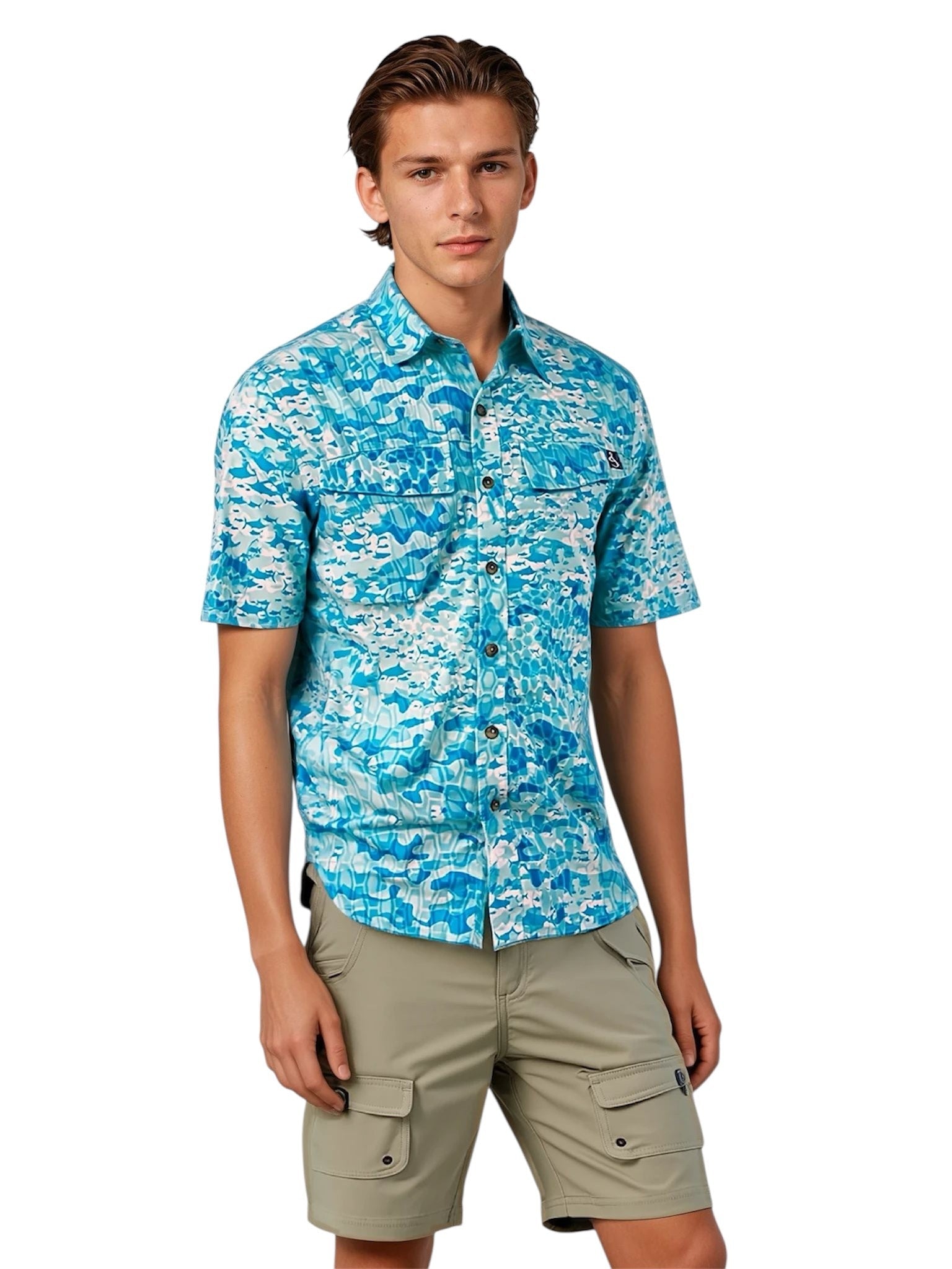 Men's Fishtek UV Vented Fishing Shirt - WonderingCloth