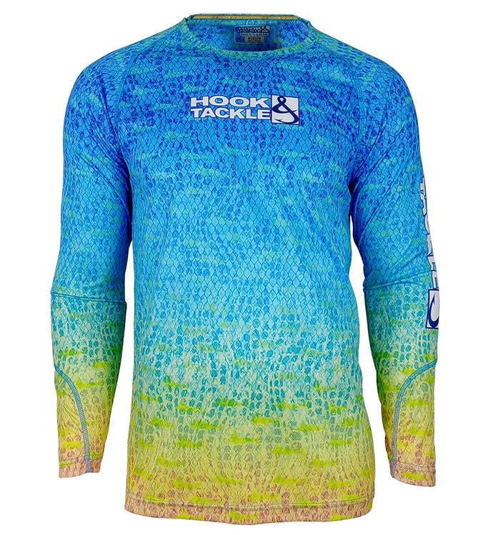 Men's Scaly Fins L/S UV Fishing Shirt - WonderingCloth