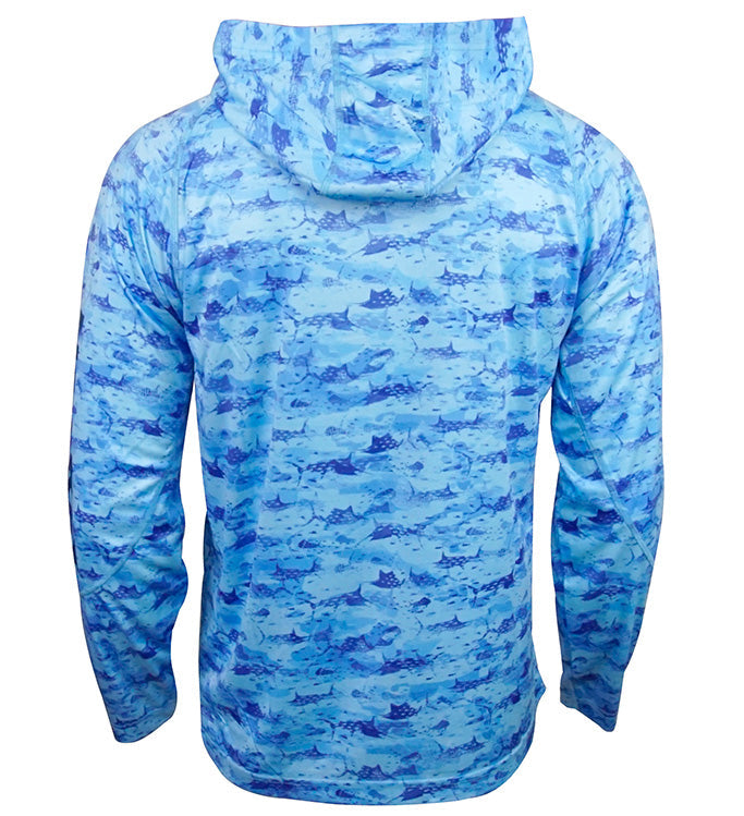 Men's Billfish Camo UV Fishing Hoodie - WonderingCloth