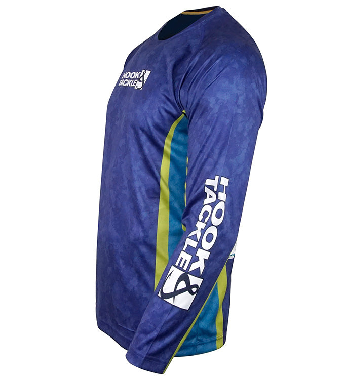 Men's Bass Camo L/S UV Fishing Shirt - WonderingCloth