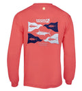 Men's Fish Flags L/S UV Fishing T-Shirt - WonderingCloth