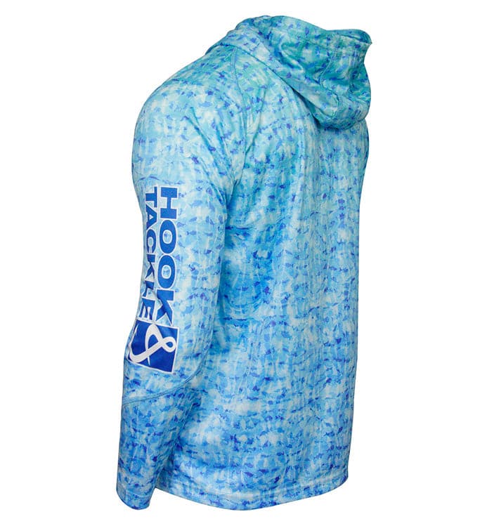 Men's Fish Shadows UV Fishing Hoodie - WonderingCloth