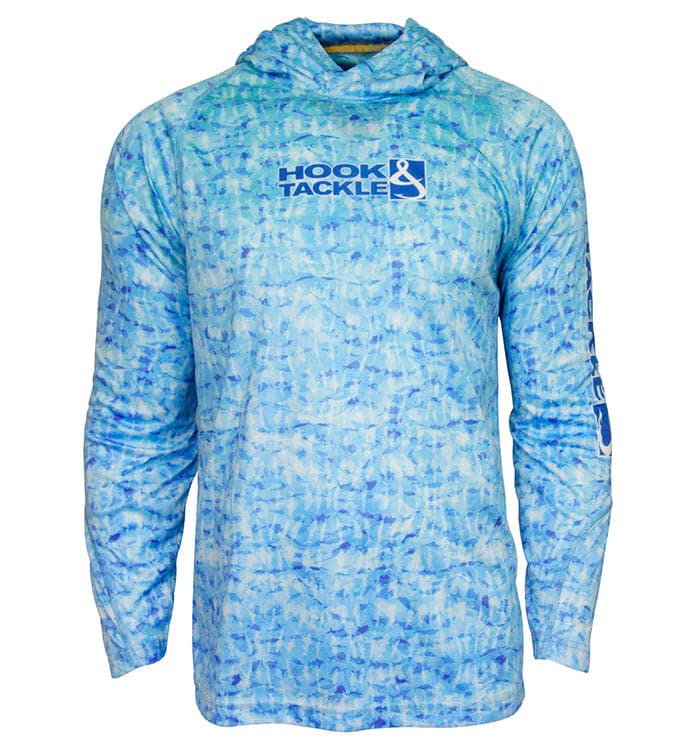 Men's Fish Shadows UV Fishing Hoodie - WonderingCloth