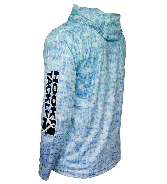 Men's Fish Shadows UV Fishing Hoodie - WonderingCloth