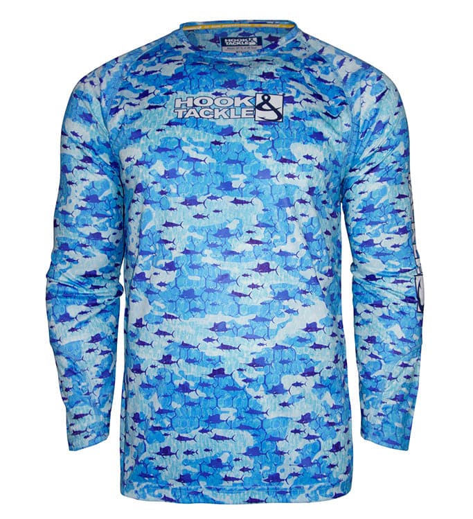 Youth Billfish Texture UV Fishing Shirt (8-20) - WonderingCloth