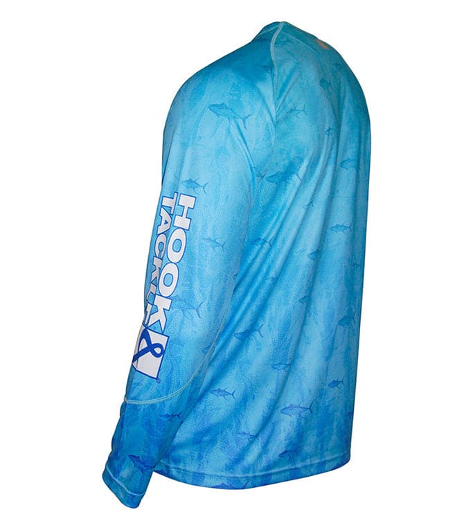 Men's Tuna Texture L/S UV Fishing Shirt - WonderingCloth
