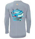 Men's Wahoo Pentagon L/S UV Fishing Shirt - WonderingCloth