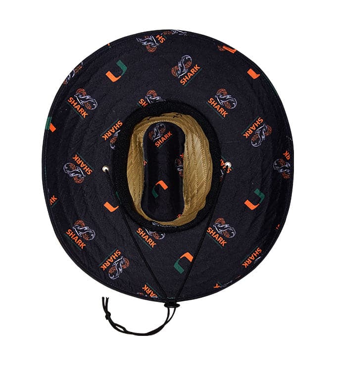 University of Miami Shark Research Straw Hat - WonderingCloth