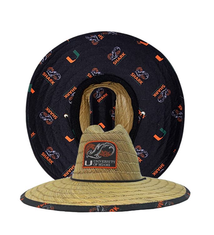 University of Miami Shark Research Straw Hat - WonderingCloth