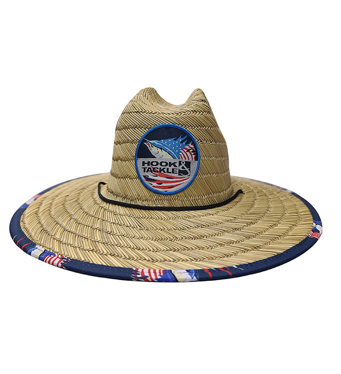 Sails & Stripes Straw Hat - WonderingCloth