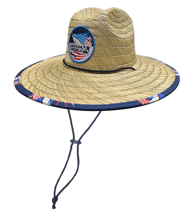 Sails & Stripes Straw Hat - WonderingCloth