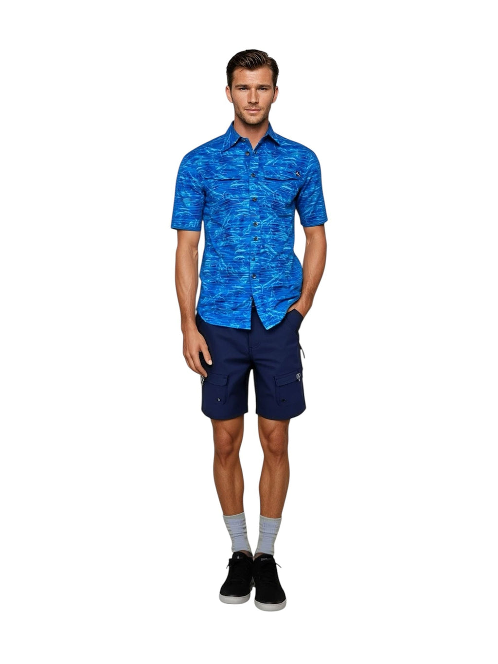 Men's Offshore Fishing  UV Vented Fishing Shirt - WonderingCloth