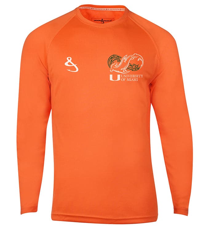Men's Univ. of Miami Seamount L/S Shirt - WonderingCloth