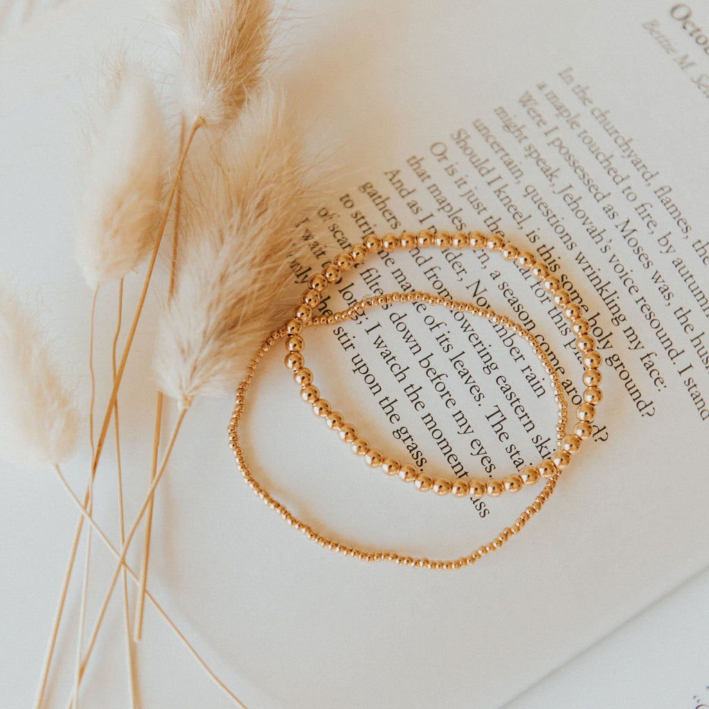Staci Gold Filled Bead Bracelet - WonderingCloth