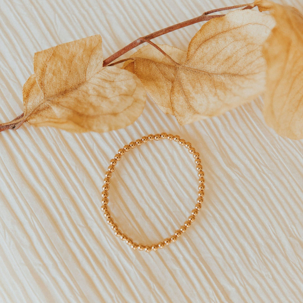 Staci Gold Filled Bead Bracelet - WonderingCloth