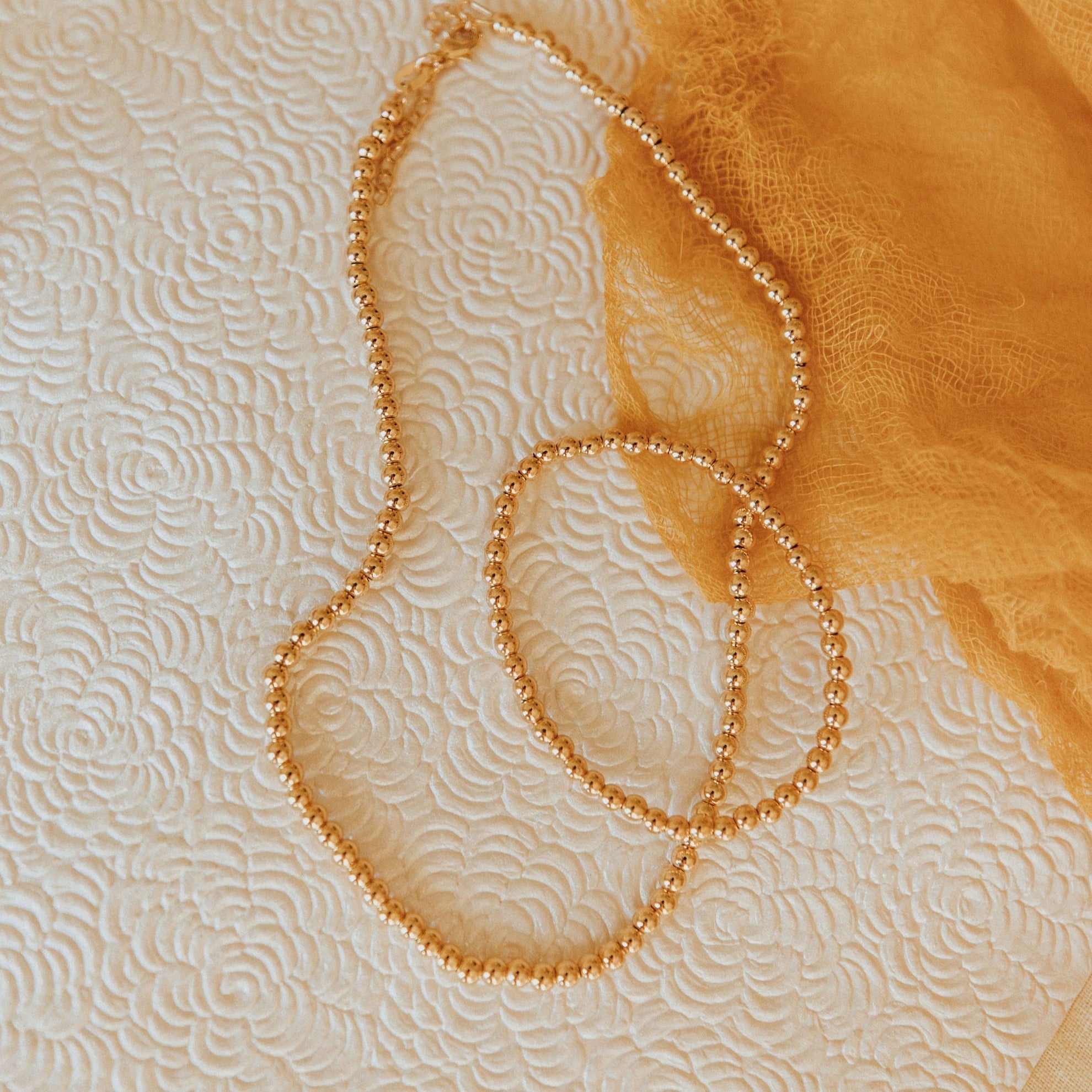 Staci Gold Filled Bead Bracelet - WonderingCloth