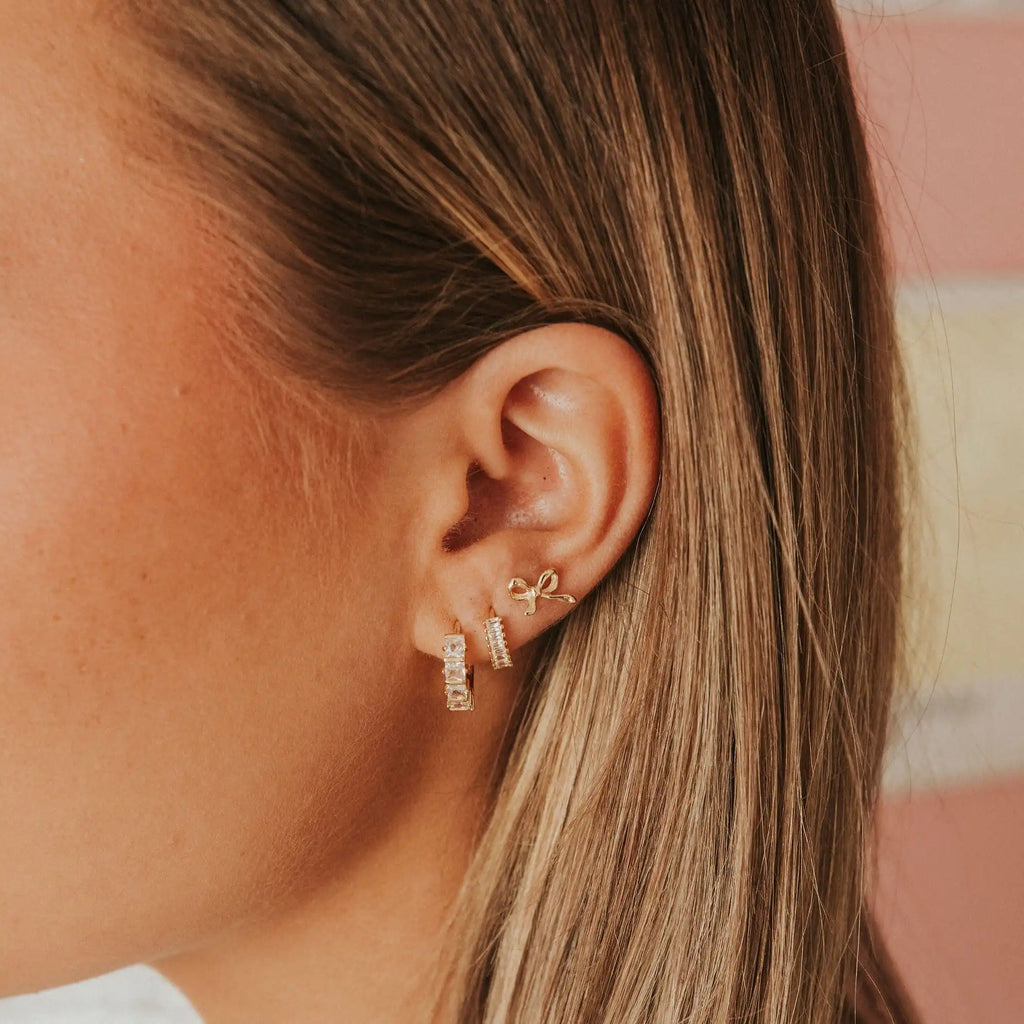 Ella Bow Studs - WonderingCloth