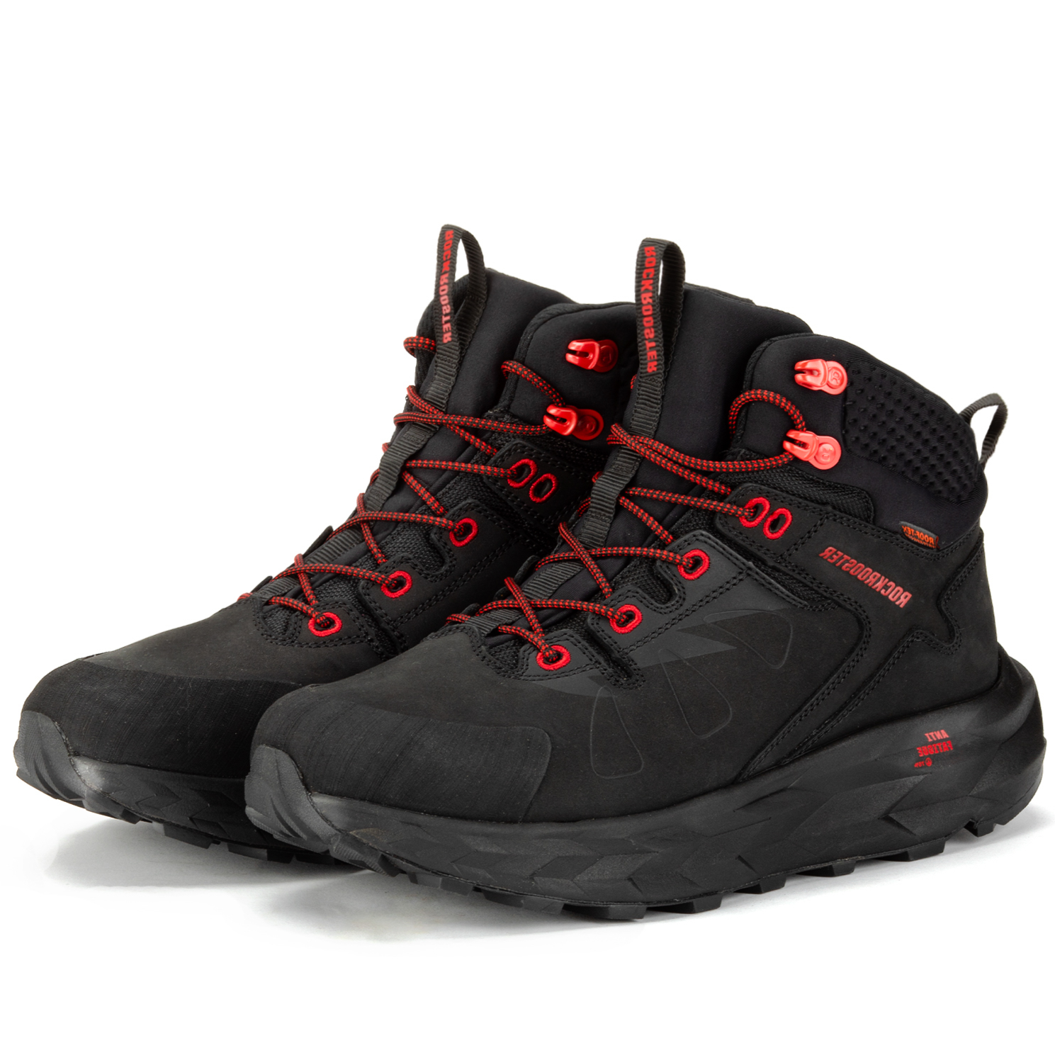 ROCKROOSTER Farmington Black 6 Inch Waterproof Hiking Boots with VIBRAM® Outsole  OC21034 - WonderingCloth