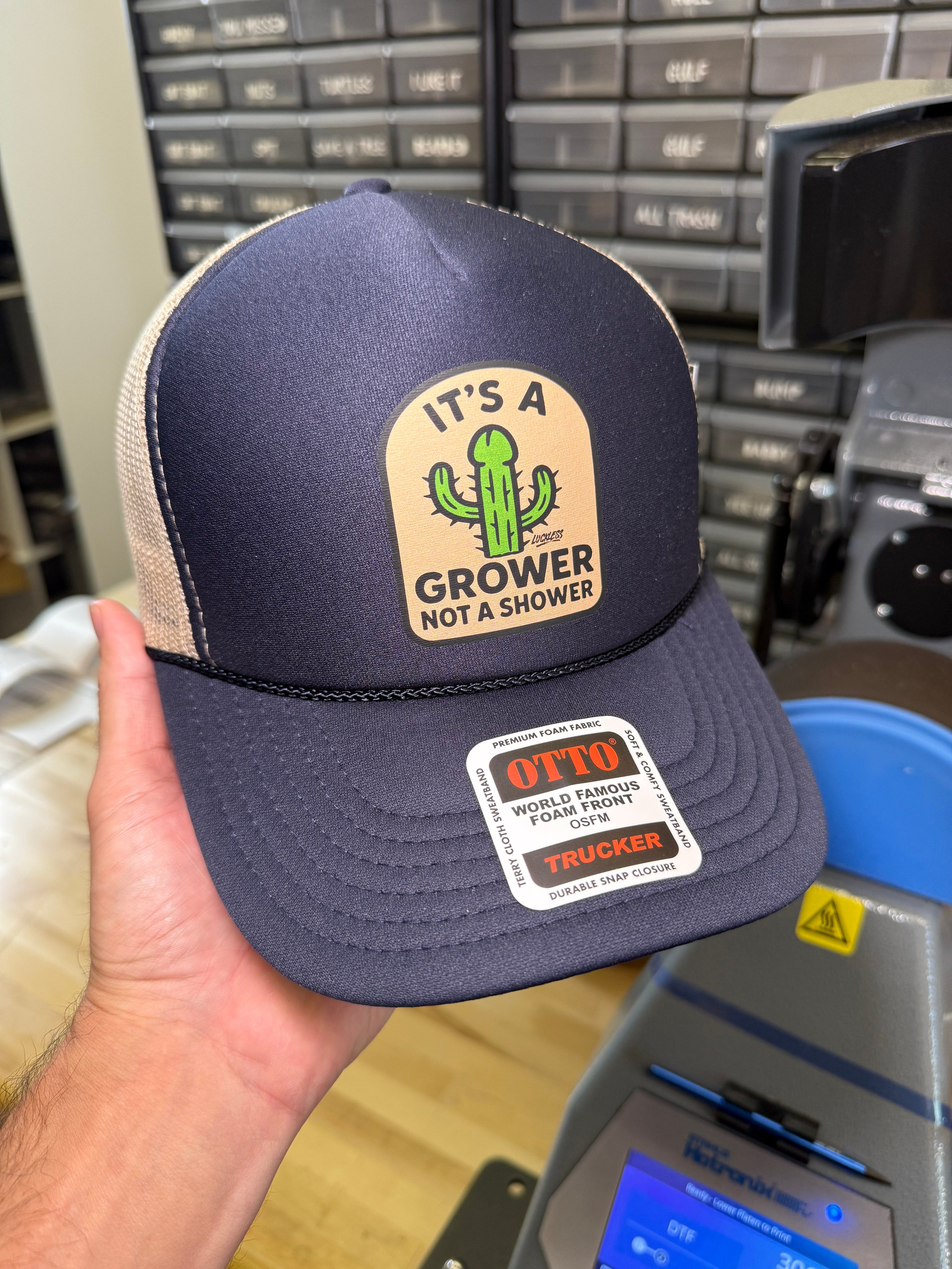 Its a Grower Trucker Hat