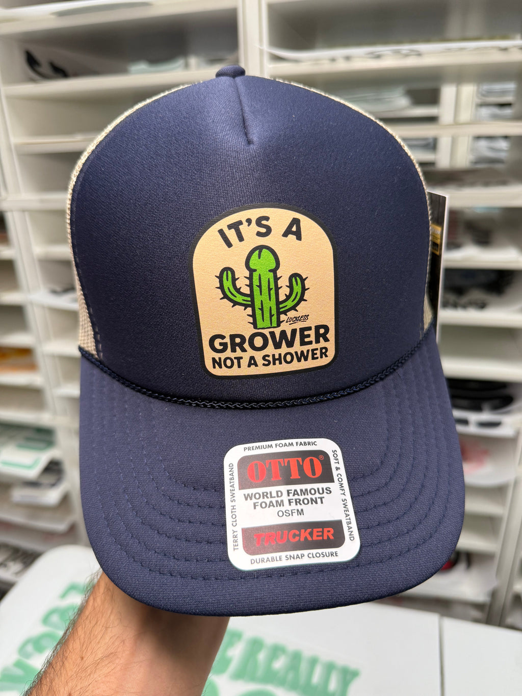 Its a Grower Trucker Hat