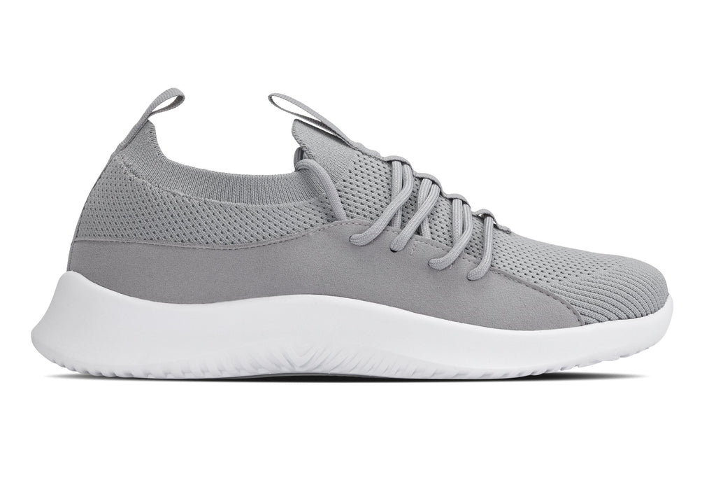CALTO - Q134 - 2.4 Inches Taller (Light Gray/White Sole) - Ultra Lightweight Sneakers - WonderingCloth