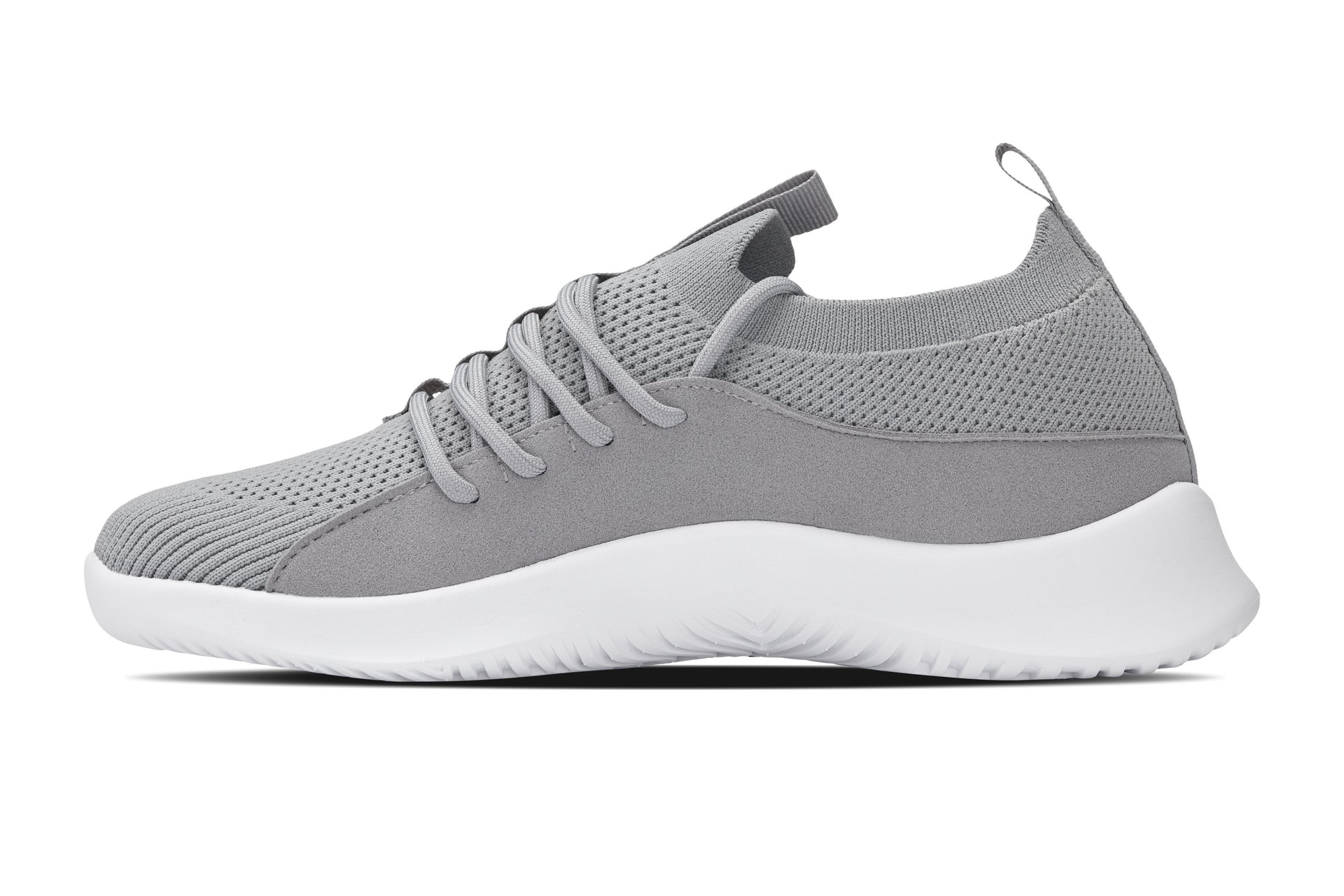 CALTO - Q134 - 2.4 Inches Taller (Light Gray/White Sole) - Ultra Lightweight Sneakers - WonderingCloth