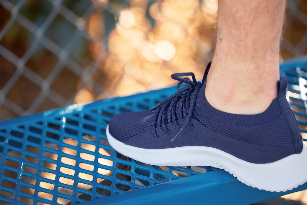 CALTO - Q135 - 2.4 Inches Taller (Navy/White Sole) - Ultra Lightweight Sneakers - WonderingCloth