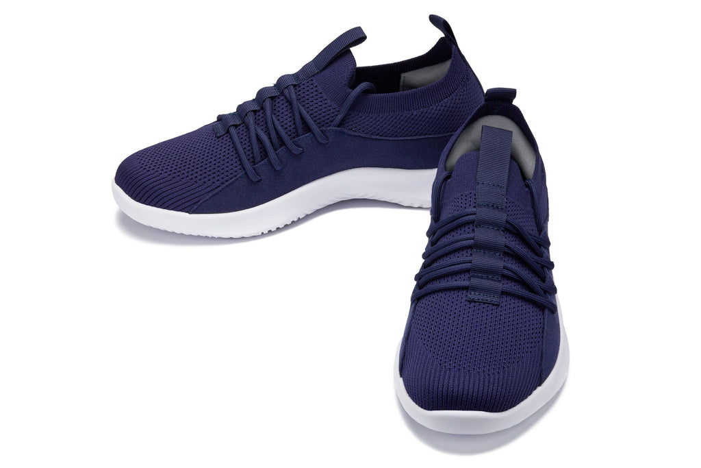 CALTO - Q135 - 2.4 Inches Taller (Navy/White Sole) - Ultra Lightweight Sneakers - WonderingCloth