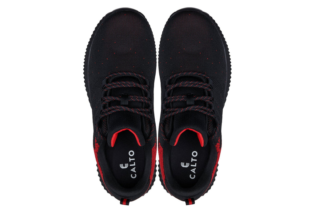 CALTO - Q215 - 2.8 Inches Taller (Black/Red) - Ultra Lightweight - WonderingCloth